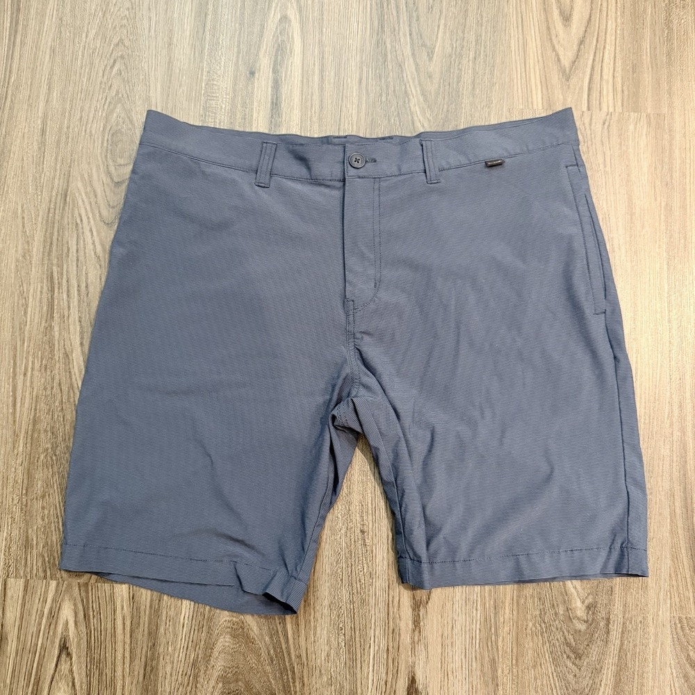 Travis Mathew Shorts Mens 38x9 Blue  4 Way Stretch Performance Golf Chino